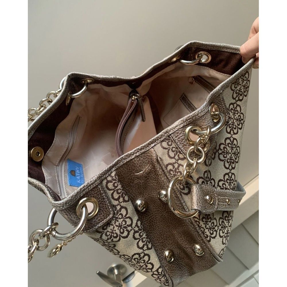 Kathy Van Zeeland Studded Chain Strap Shoulder Purse Y2k Great Condition - Picture 9 of 12
